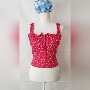PERSAYA Tie Front Top